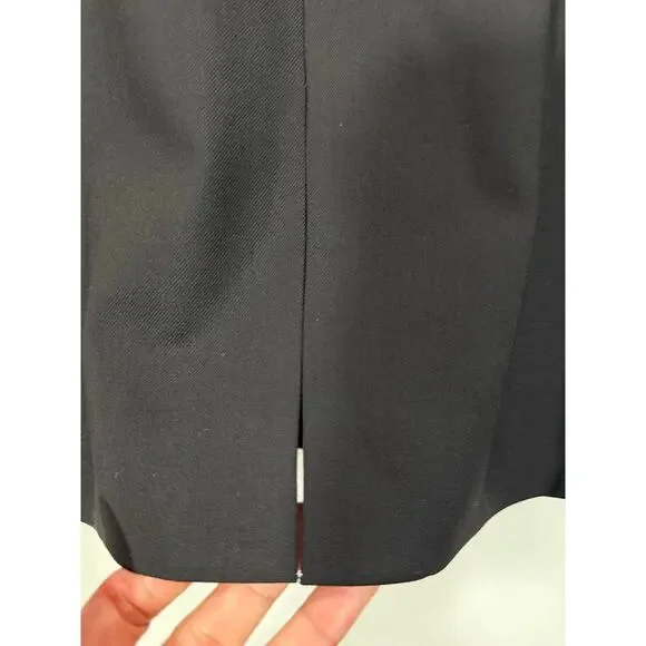 M.M.LaFleur Cynthia Dress Black Wool Sheath Square Neck Work Size 16 - Picture 8 of 12